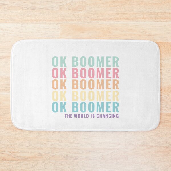 Item preview, OK Boomer The World is Changing Funny Meme Sticker Generation Z Gifts designed and sold by RadicalDesigns.