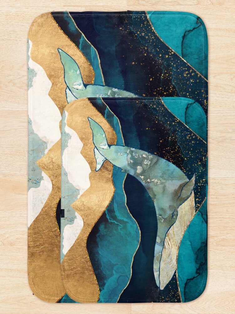 Alternate view of Blue Whale Bath Mat