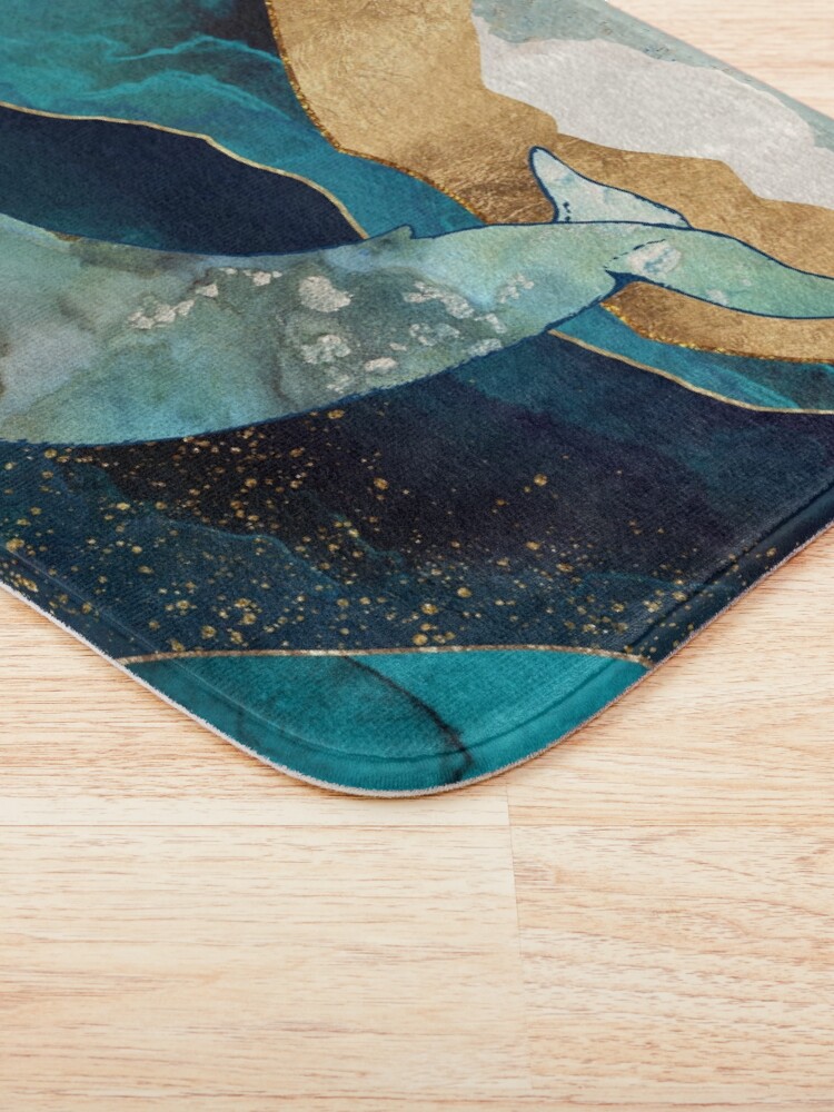 Alternate view of Blue Whale Bath Mat