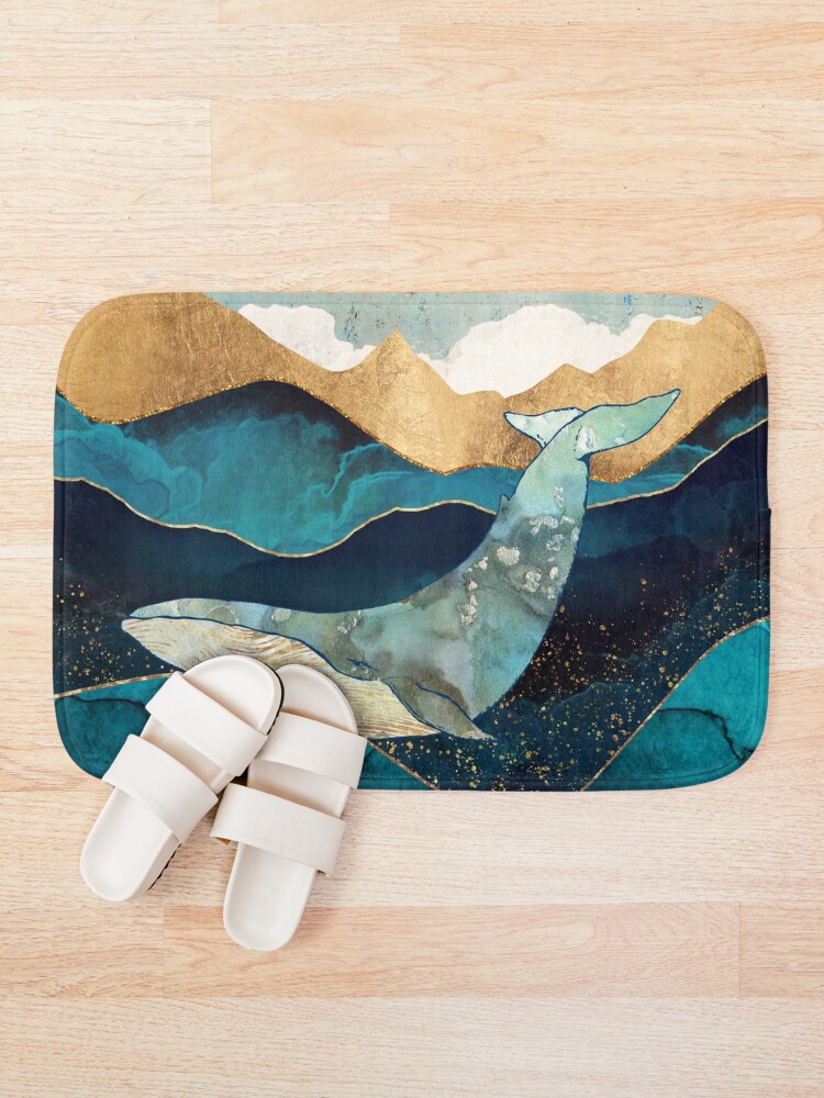 Alternate view of Blue Whale Bath Mat