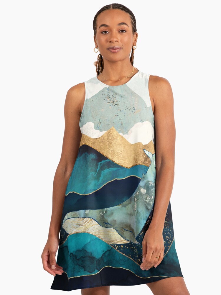 Blue Whale Whale A-Line Dress - Redbubble Blue Whale Whale A-Line Dress - Redbubble