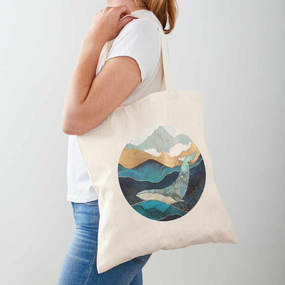 Blue Whale Tote Bag