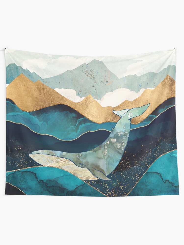Alternate view of Blue Whale Tapestry
