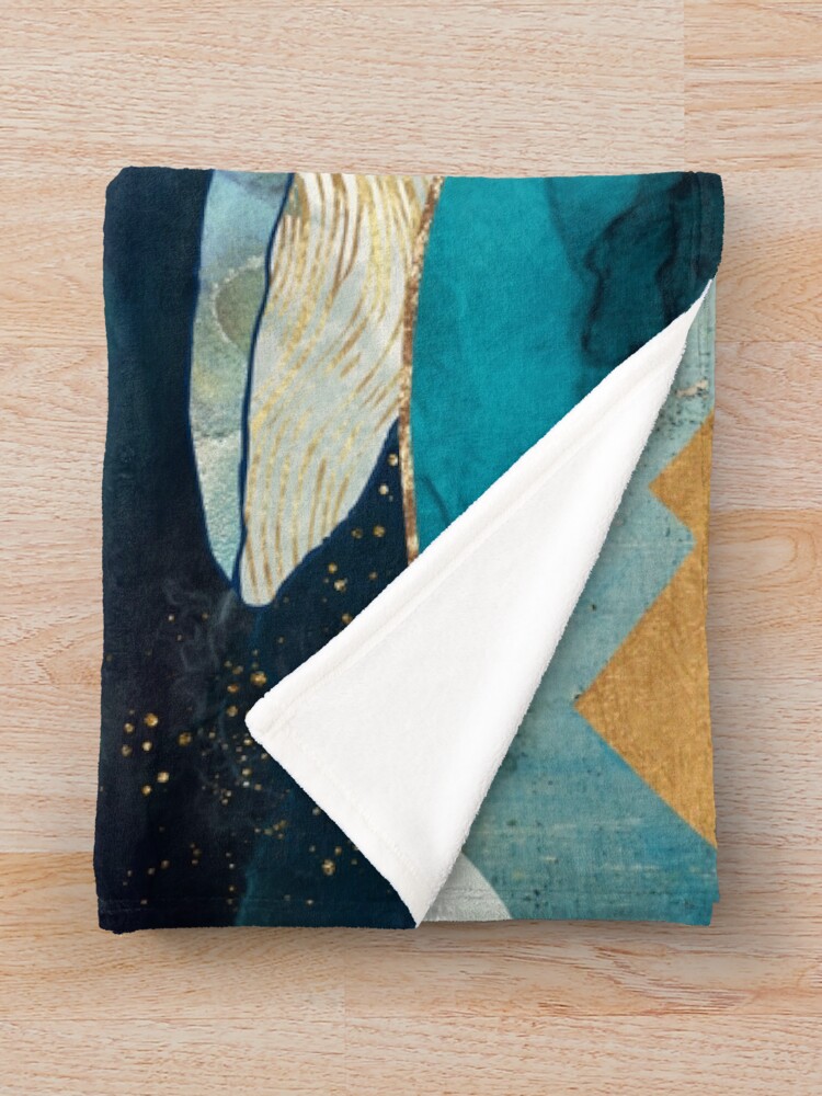 Alternate view of Blue Whale Throw Blanket