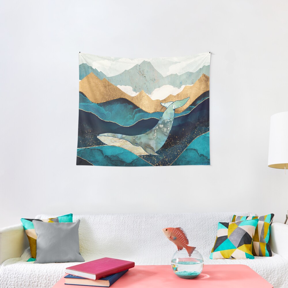 Blue Whale Tapestry