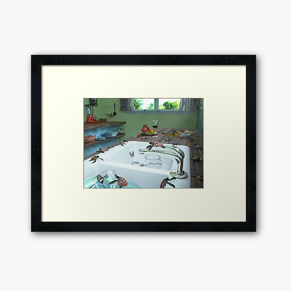 Ocean Invasion #10: The Loggerheads Got In! Framed Art Print