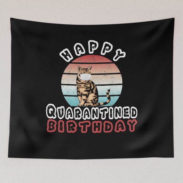 Item preview, Birthday 2020 Quarantined funny Gift Idea Cats Mask   designed and sold by AnimaLovers.