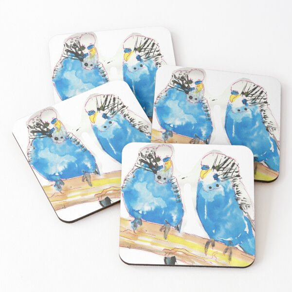 Item preview, Two Blue Budgies designed and sold by Kyleacharisse.