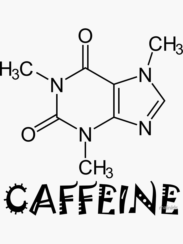 lewis dot of caffeine molecule