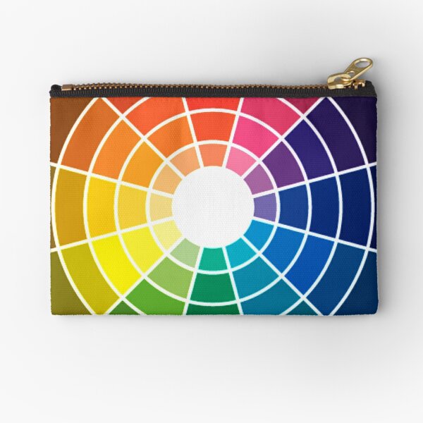 Colour wheel tints tones and shades Zipper Pouch