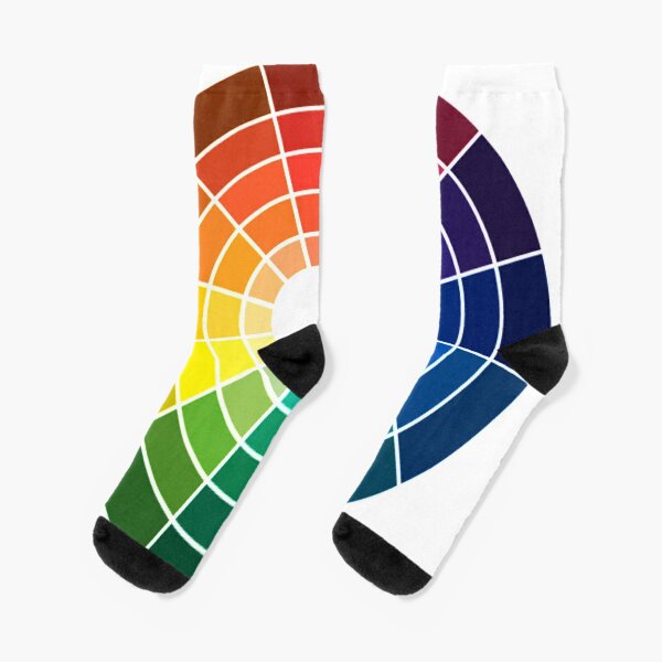 Colour wheel tints tones and shades Socks