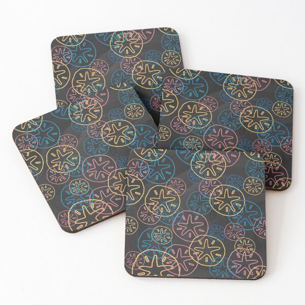 Item preview, Sand Dollar Lines Red Yellow Blue  designed and sold by ImagineThatNYC.