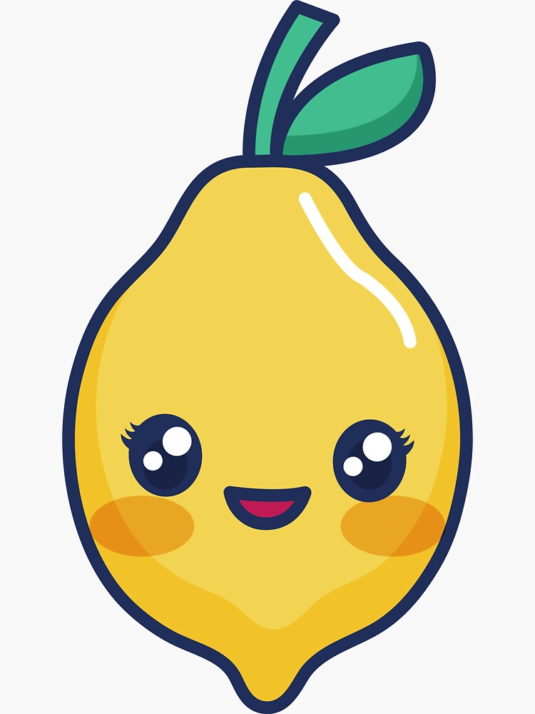 "Lemon Kawaii" Sticker for Sale by TheArtPassion Redbubble