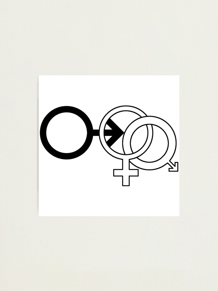 Cuckold Lifestyle Symbol White Photographic Print For Sale By Dominus Redbubble