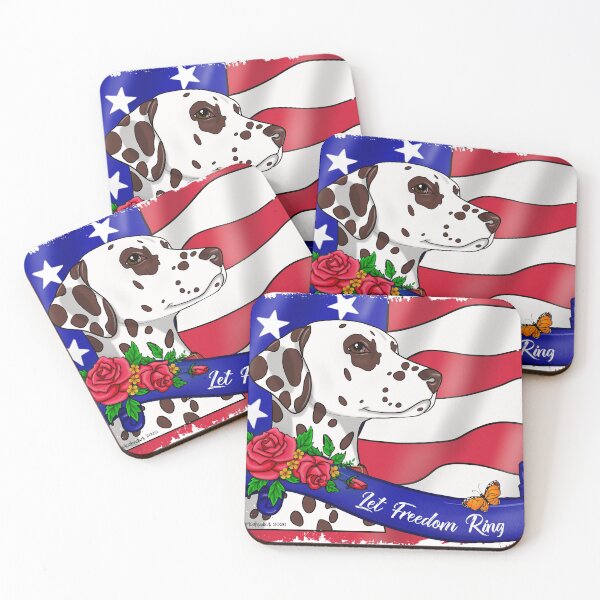 Item preview, Patriotic Damatian designed and sold by Atelier Cupcake.