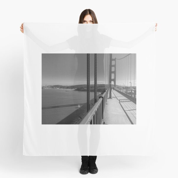Golden Gate Bridge in monochrome Scarf