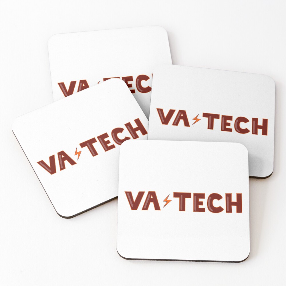 VA TECH LIGHTNING Coasters (Set of 4)
