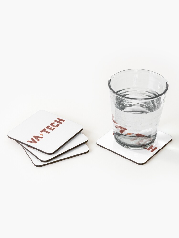 Alternate view of VA TECH LIGHTNING Coasters (Set of 4)
