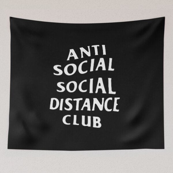 Item preview, Anti Social Sticker, Social Distance face mask, Social Distance Club, Social Distance Hoodie, Social Distance Shirt,  designed and sold by youzername.