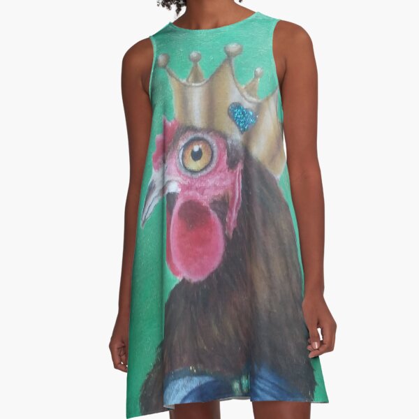 Portrait of the Queen Hen Henrietta IV A-Line Dress