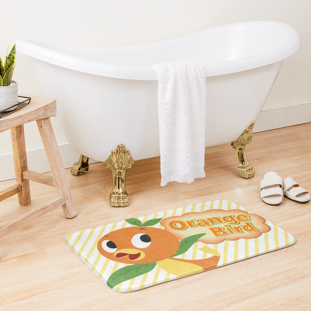 It's Orange Bird! Bath Mat