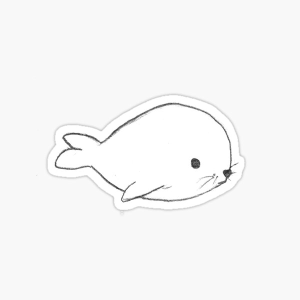 Vista previa del artículo con la obra «¡Cría de foca!», diseñado y vendido por kaealia.