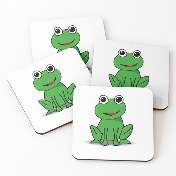 Item preview, Cute Green Smiley Frog  designed and sold by LADYGOODMOOD.