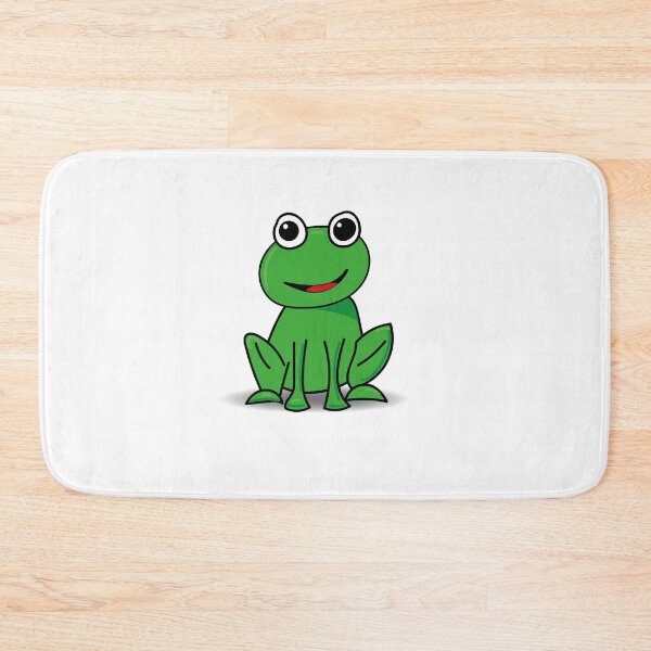 Item preview, Cute Green Smiley Frog  designed and sold by LADYGOODMOOD.