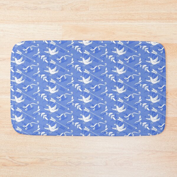 Item preview, Blue and White Love Bird Pattern designed and sold by AntiqueImages.