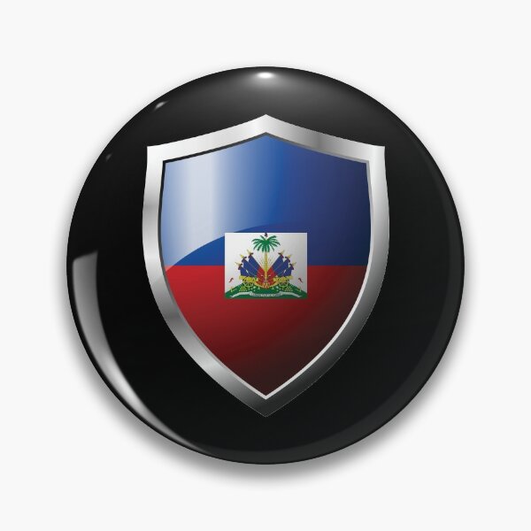 Item preview, Strong Haiti Flag Shield Country designed and sold by HelloFromAja.