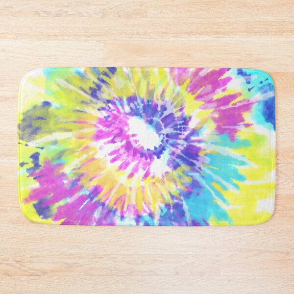Artikelvorschau, Retro Tie Dye 60er, 70er Jahre Purple Blue Yellow entworfen und verkauft von BleuSky.