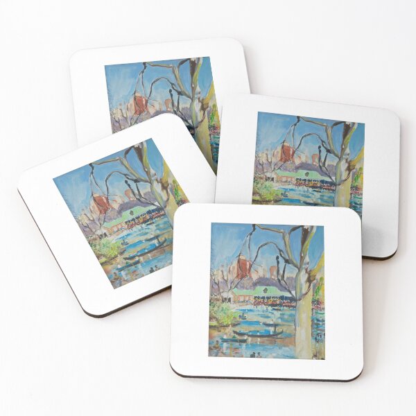Item preview, Central Park Boating Lake with Gondolas in New York designed and sold by Helen Imogen Field.