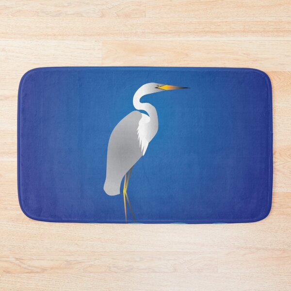 Item preview, Florida Egret or Heron Bird Watcher Blue designed and sold by AntiqueImages.