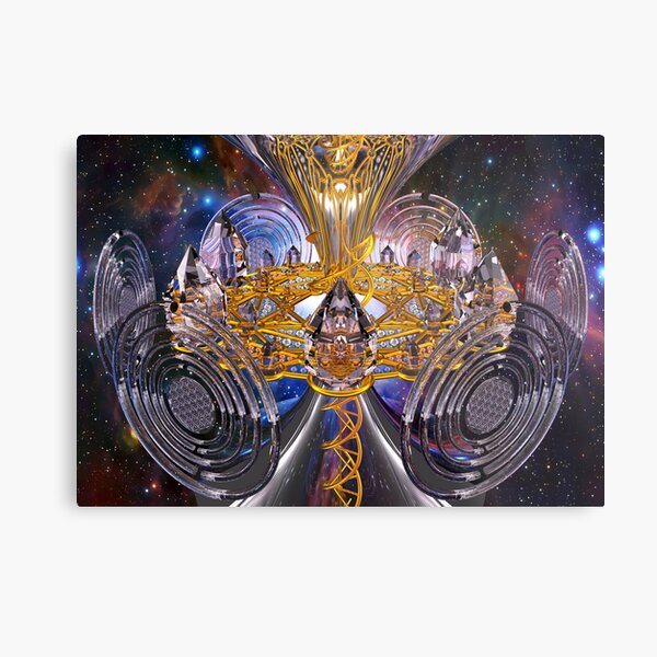 Scalar Wave DNA Healing Code Metal Print