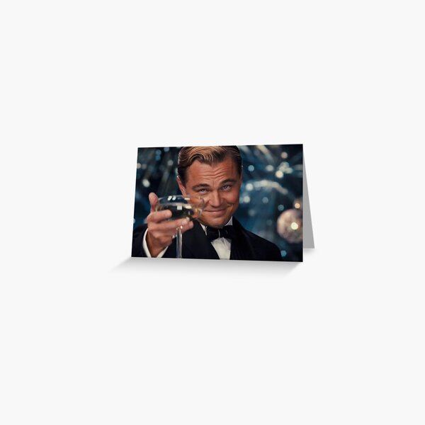 Leonardo Dicaprio Great Gatsby Greeting Card