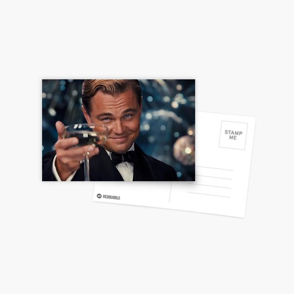 Leonardo Dicaprio Great Gatsby Postcard