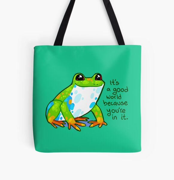  THEYGE Frog Tote Bag Cute Canvas Bag Aesthetic Funny Tote Bag  For Women Frogs Tote Handbag Cotton Grocery Shopping Bag Beach Shoulder Bag  : Home & Kitchen