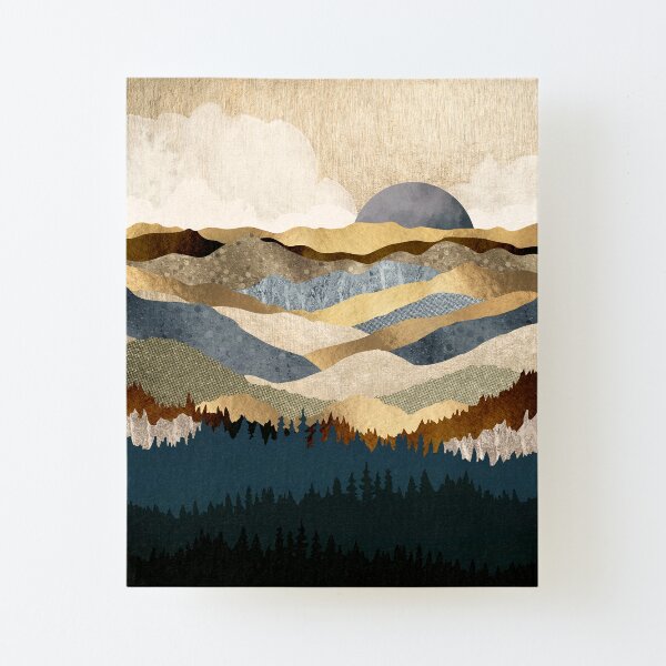 Golden Vista Canvas Mounted Print