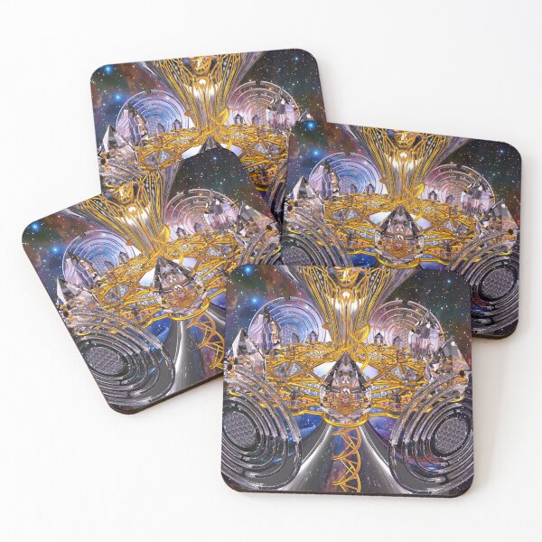 Scalar Wave DNA Healing Code Coasters (Set of 4)