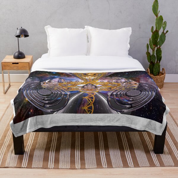 Scalar Wave DNA Healing Code Throw Blanket