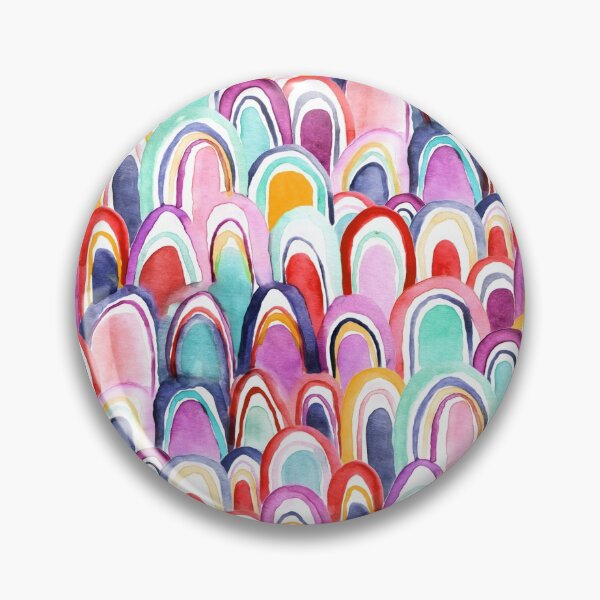 Item preview, Colorful Watercolor Mermaid Scales  designed and sold by TigaTiga.