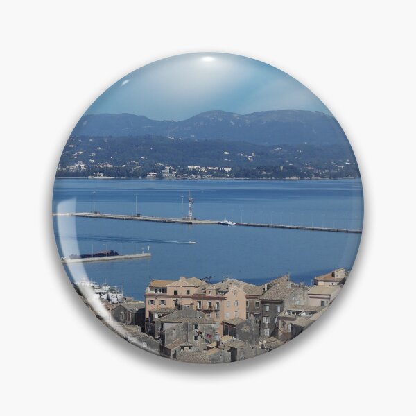 Item preview, Corfu town Kerkyra cityscape Greece designed and sold by goceris.