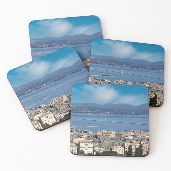 Item preview, Corfu town Kerkyra cityscape Greece designed and sold by goceris.