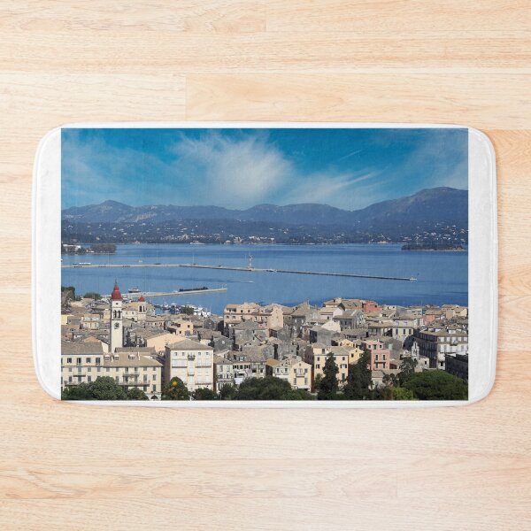Item preview, Corfu town Kerkyra cityscape Greece designed and sold by goceris.