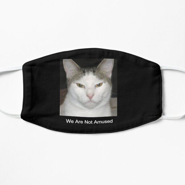We Are Not Amused Flat Mask