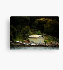 The Green Boat Shed Canvas Print