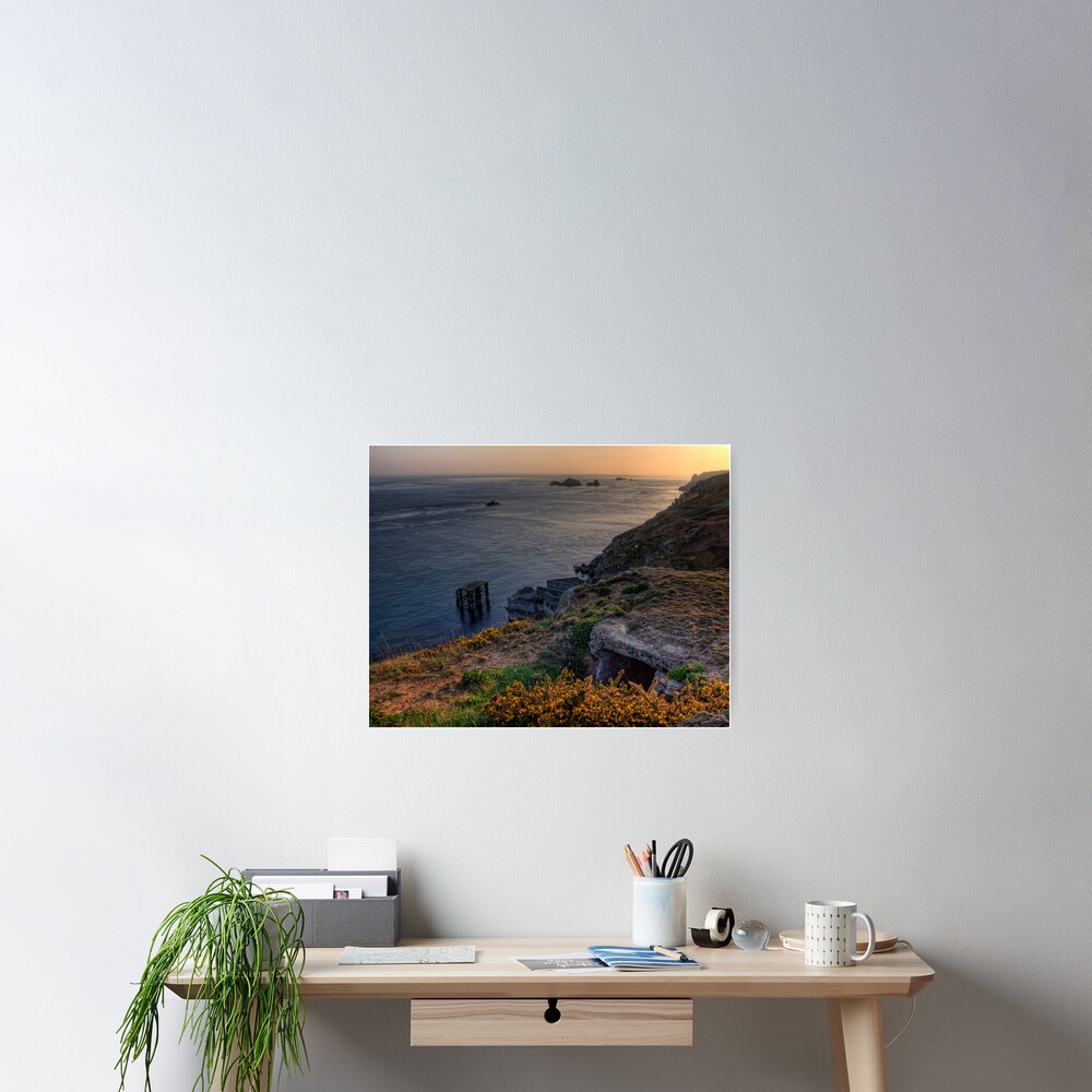 The Ruins of the Cachaliere Pier -Alderney Poster