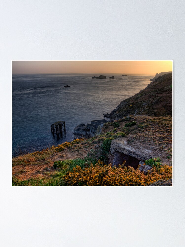 Alternate view of The Ruins of the Cachaliere Pier -Alderney Poster