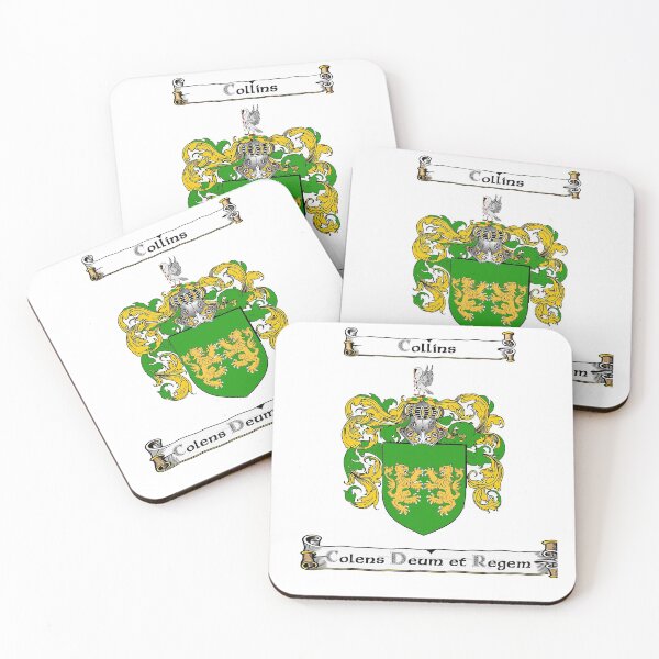 Item preview, Collins Family Crest and Motto designed and sold by Hibernia29.
