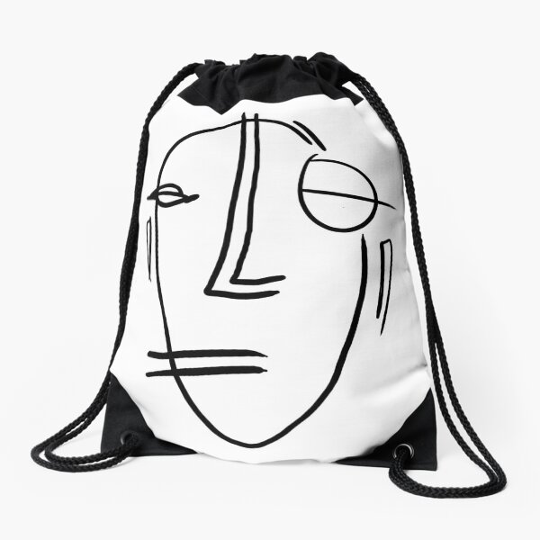 Aperçu de l'œuvre Visage abstrait - Dessin au trait minimal créée et vendue par MarleneCanto.